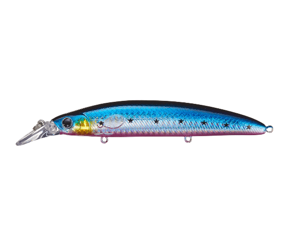 BattleStarBattlestar 115 Saltwater Jerkbait - Saltwater LuresFishing lure with blue and purple gradient on a white backgroundBS115 - YHBS