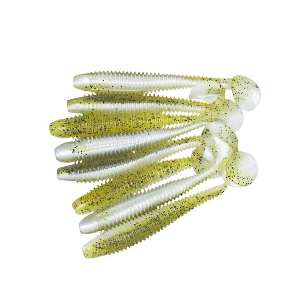 BattleStarBattlestar Rib Bait Swimbaits - Small Soft SwimbaitsGreen Pumpkin MinnowBS - 3RB - GPM