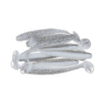 BattleStarBattlestar Rib Bait Swimbaits - Small Soft SwimbaitsShiny White Reverse MinnowBS - 3RB - SWRM