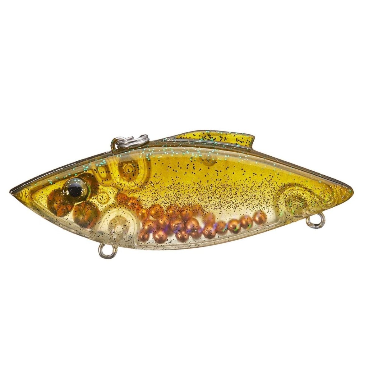 Bill Lewis Rat-L-Trap Tiny TT – Crankbait 2 1/2 Pollici, Nero Cromato, 1/8 Oz, Con Rattle