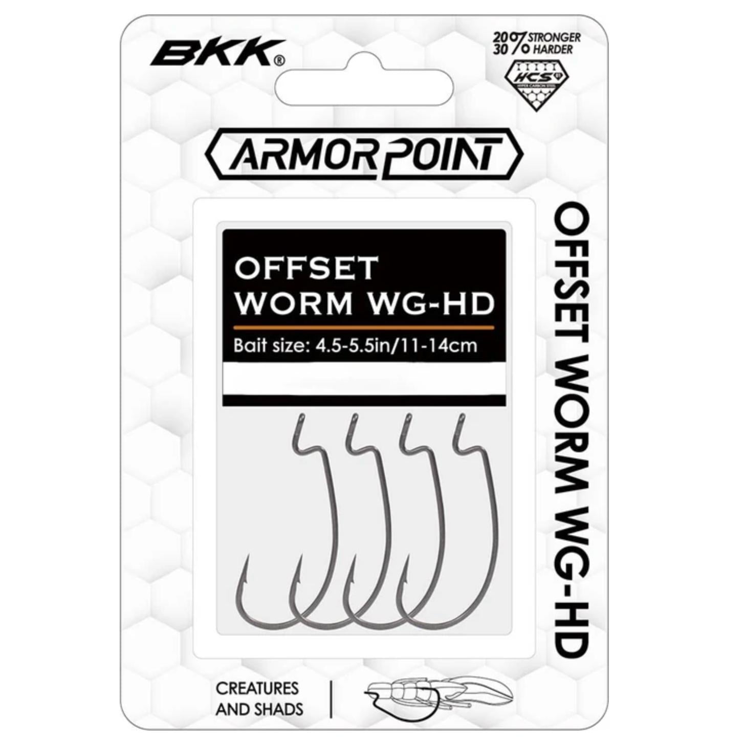 BKKBKK Armor Point Offset Worm Wide Gap - HD - Single HooksBKK Armor Point Offset Worm WG - HDA - EW - 8114