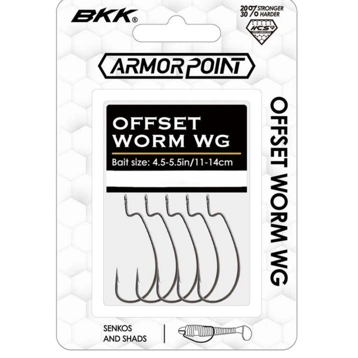 BKKBKK Armor Point Offset Worm Wide Gap - Single HooksBKK Armor Point Offset Worm WGA - EW - 8102