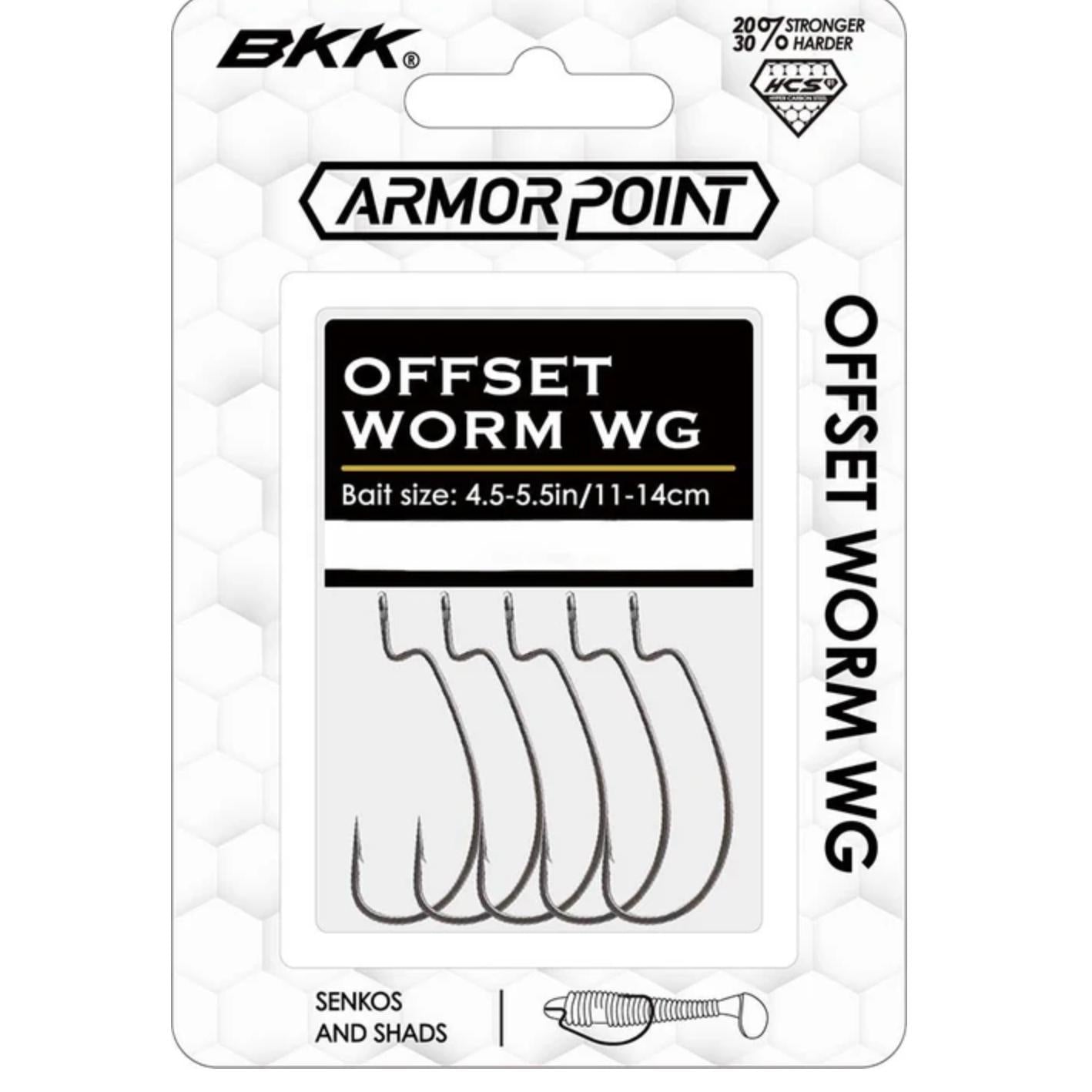 BKKBKK Armor Point Offset Worm Wide Gap - Single HooksBKK Armor Point Offset Worm WGA - EW - 8102