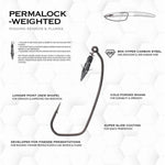 BKKBkk Armor Point Permalock Weighted Hook - Single HooksBkk Armor Point Permalock Weighted HookA - EW - 8430