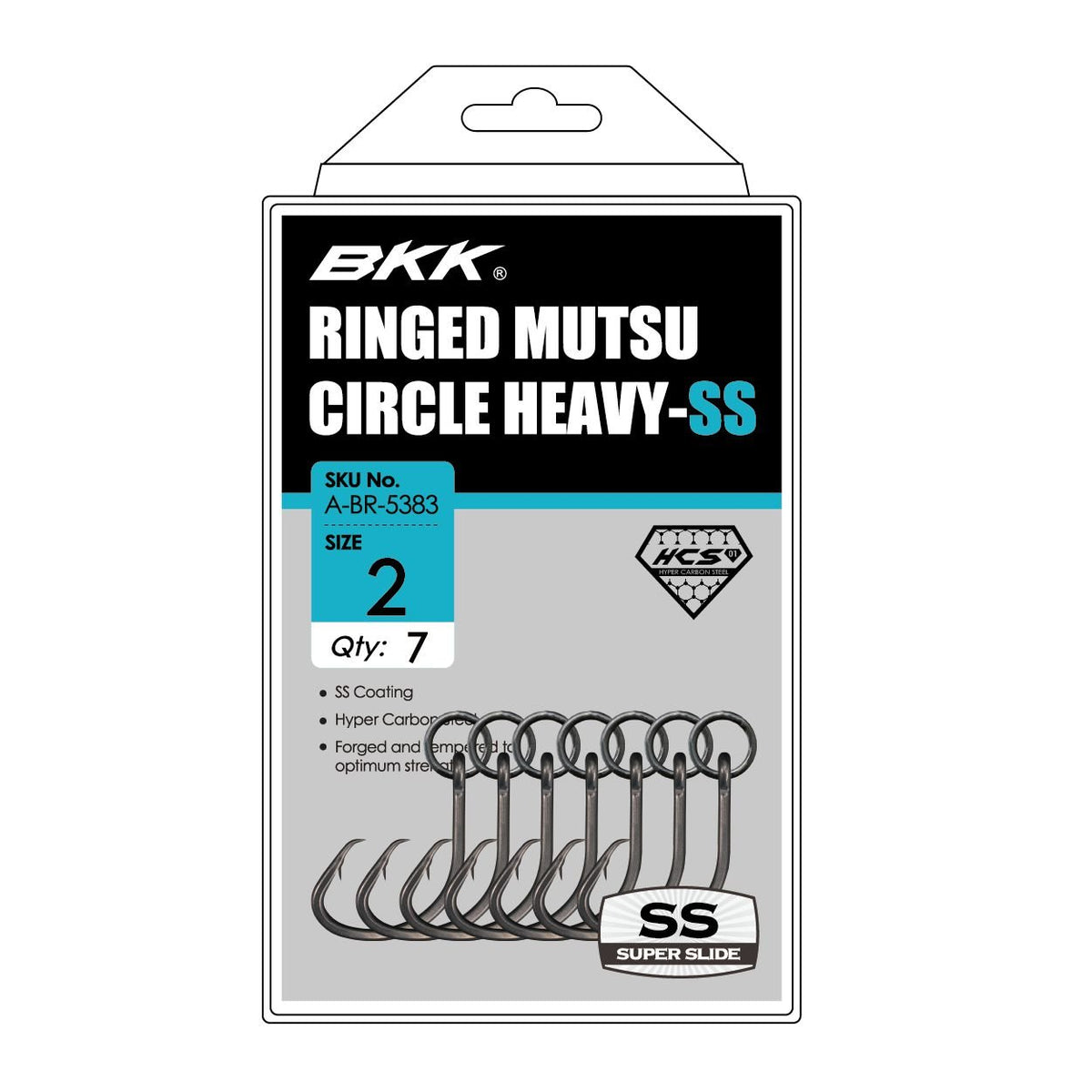 BKKBKK Ringed Mutsu Heavy - SS Circle Hook - Single HooksBKK Ringed Mutsu Heavy - SS Circle HookA - BR - 5383