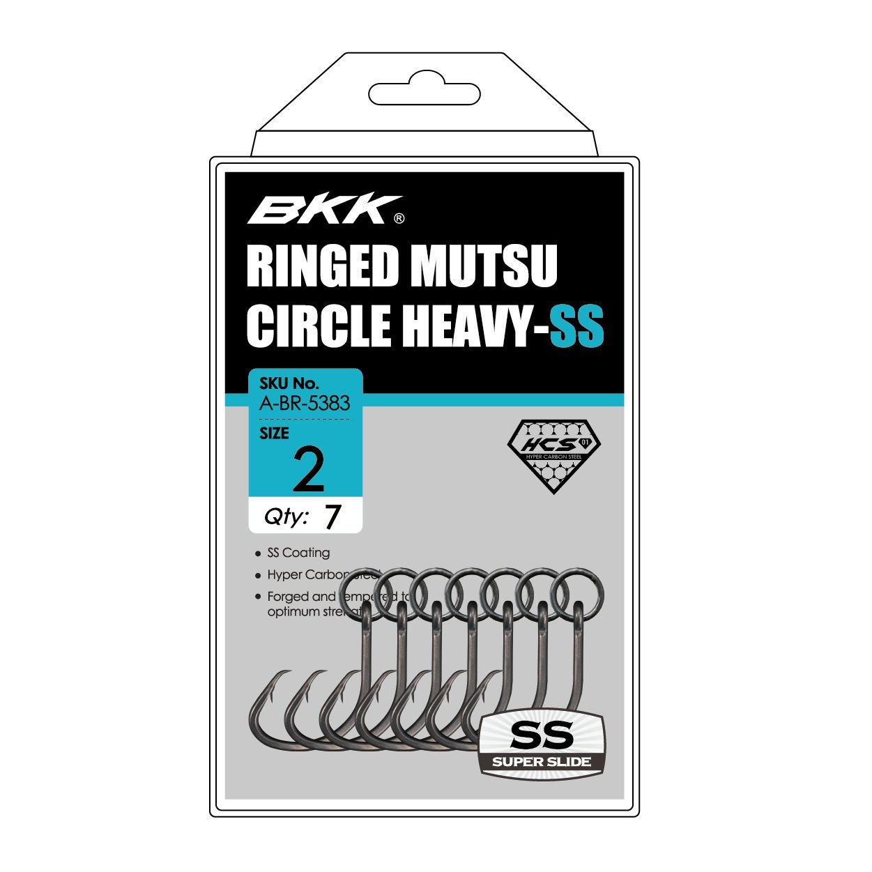 BKKBKK Ringed Mutsu Heavy - SS Circle Hook - Single HooksBKK Ringed Mutsu Heavy - SS Circle HookA - BR - 5383