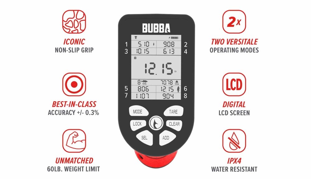 Bubba Smart Fish Scale - 60lb Digital Scale