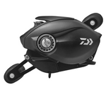 Black Daiwa Tatula TW 200 Baitcasting Reel on a white background