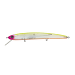 DaiwaDaiwa HMKL Minnow Steez Custom 137SP - JerkbaitFishing lure with pink and yellow body on a white backgroundHM137SPK5