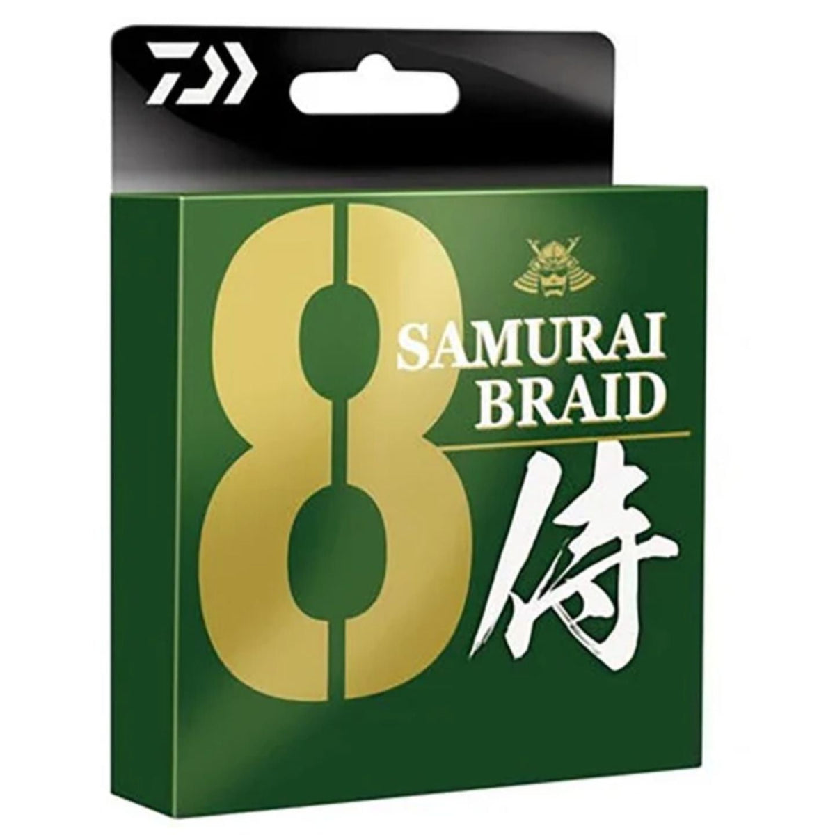 japanese braided fishing line Daiwa Samurai 8 Braid Dark Green, 80LB