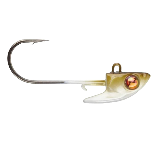 Fishing lure with a hook on a white background