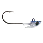 Fishing lure with a hook on a white background