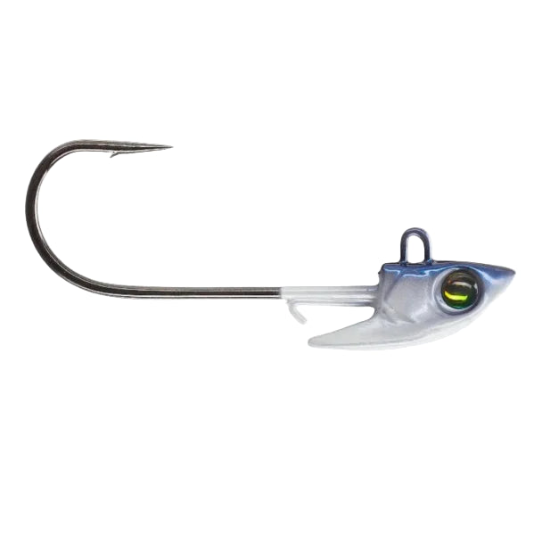 Fishing lure with a hook on a white background