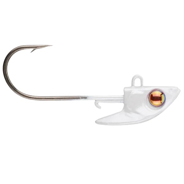 DamikiDamiki Rig Jig Heads - Jig HeadsWhite fishing lure with a red eye on a white background812684019434