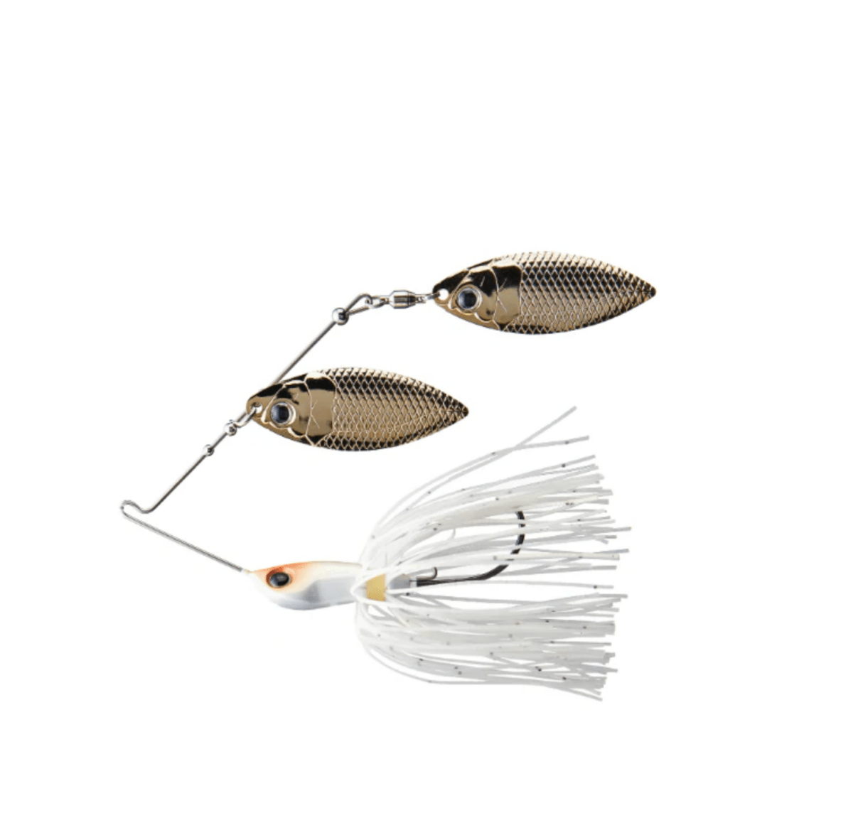 DepsDeps B Custom Spinnerbaits - SpinnerbaitsFishing lure with two blades and a skirt on a white backgroundBCDW38/12