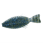 DepsDeps Bull Flat 3" Creature Bait - Creature BaitsBlue and green speckled fishing lure on a white background3BF64