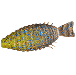 DepsDeps Bull Flat 3" Creature Bait - Creature BaitsColorful fishing lure with a speckled pattern on a white background3BFAA06