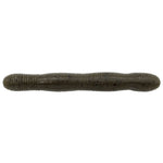 Dark-colored fishing lure on a white background