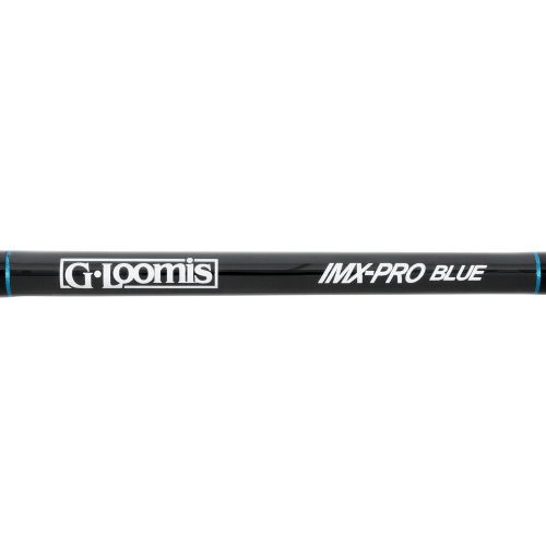 G-Loomis IMX-Pro Blue fishing rod on a white background