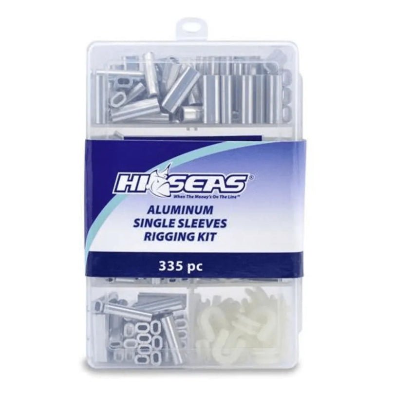 Hi - Seas Aluminum Single Sleeves Rigging Kit - 335 Piece Crimping Assortment