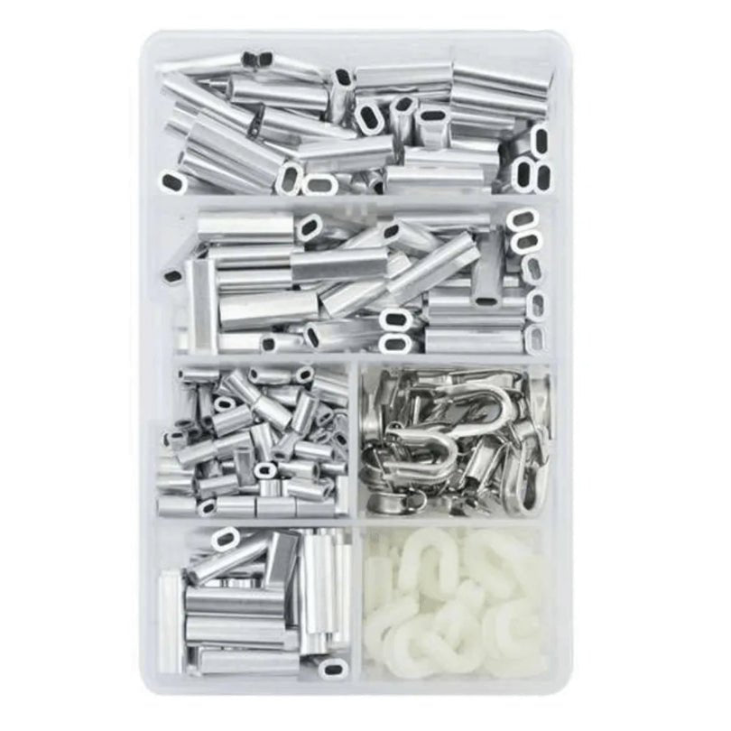 Hi - Seas Aluminum Single Sleeves Rigging Kit - 335 Piece Crimping Assortment