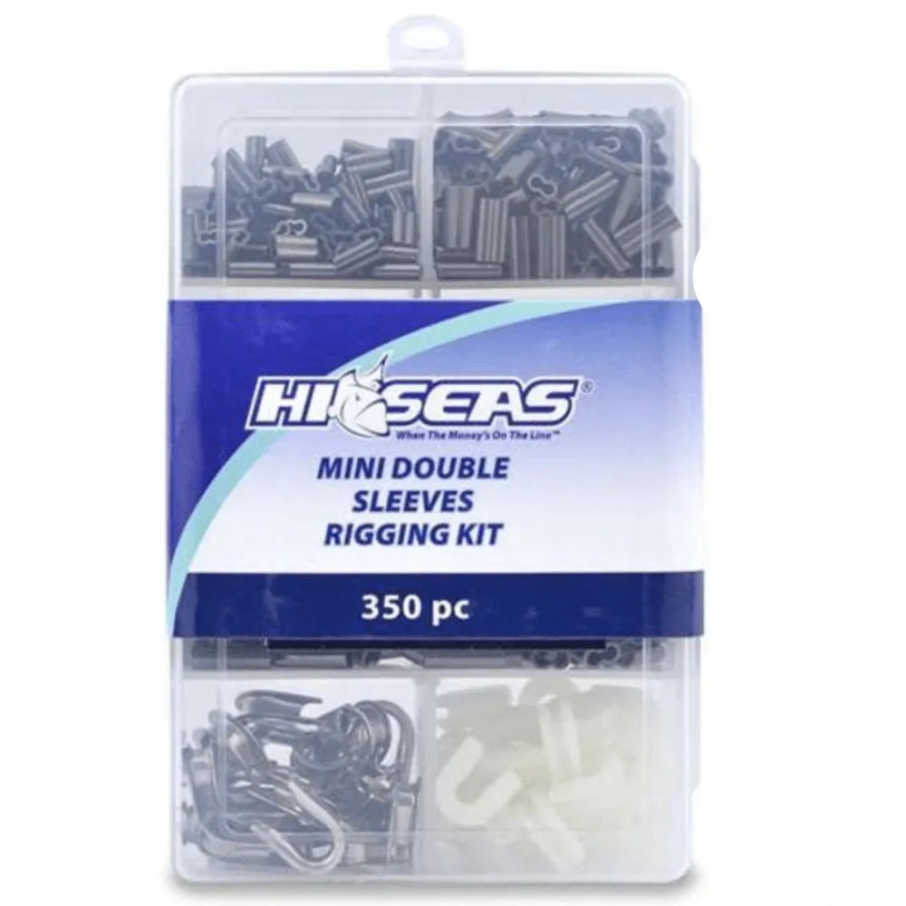 Hi - Seas Mini Double Sleeves Rigging Kit - Compact Wire Leader System
