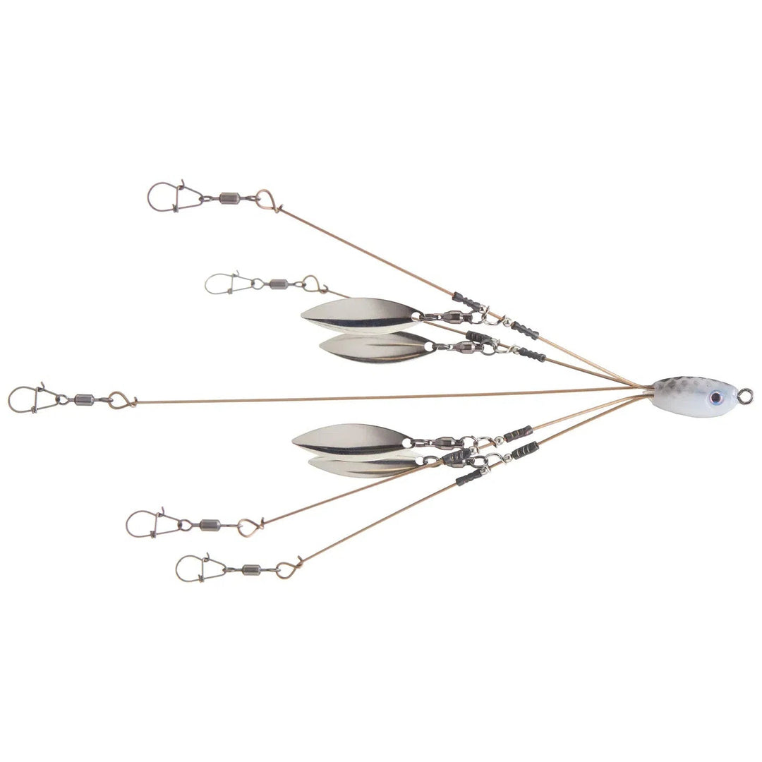 Hog Farmer Bait CompanyHog Farmer Tactical Bassin Mini 5 Wire 4 Blade Rig - Umbrella RigTactical Bassin Mini 5 Wire 4 BladesTB54MR