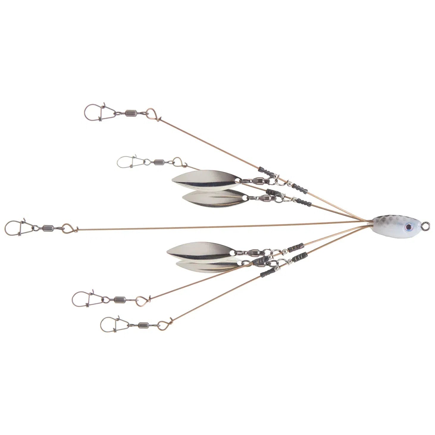 Hog Farmer Bait CompanyHog Farmer Tactical Bassin Mini 5 Wire 4 Blade Rig - Umbrella RigTactical Bassin Mini 5 Wire 4 BladesTB54MR