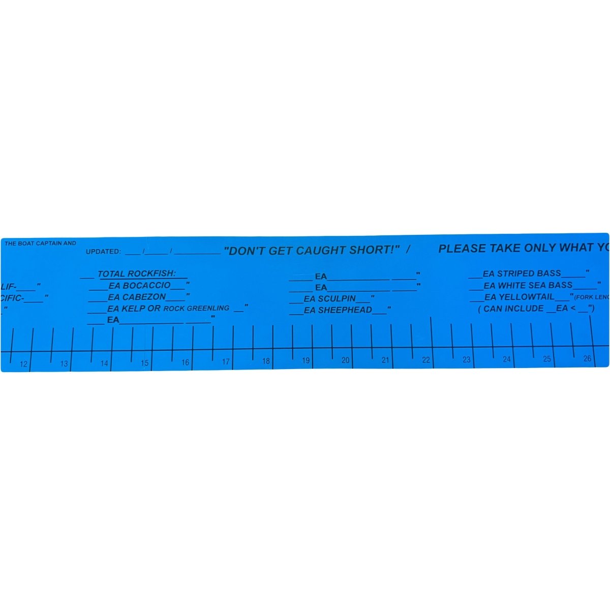 IzorlineIzorline Fish Ruler Decal California - AccessoriesIzorlineFishMeasureDecalCaliforniaMiddleIZO142