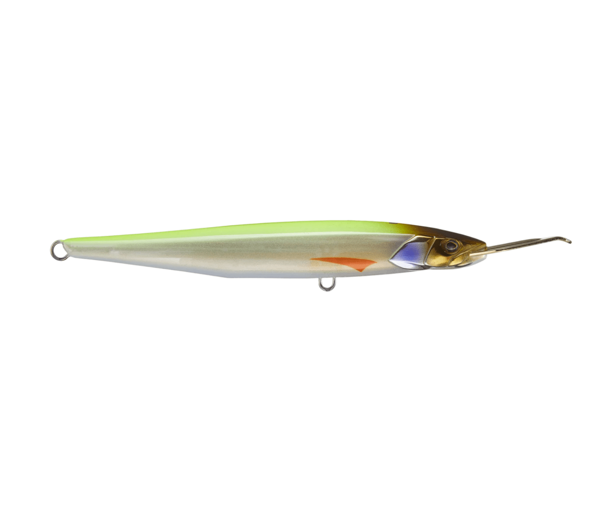 JackallJackall Riser Bait 012 - TopwaterFishing lure with a white and green body on a white backgroundJRIS012 - CHBP