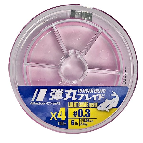 Major CraftMajor Craft Dangan Pink 4 - Strand PE Braided Line X4 - BraidMajor Craft Dangan Pink 4 - Strand PE Braided Line X4DBL4 - 150/0.3PK
