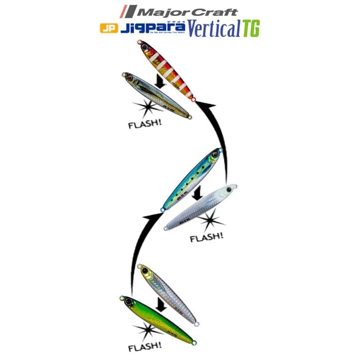 Major CraftMajor Craft JigPara Vertical Tungsten Jigs 180g - Saltwater JigscolorsJPVTG - 18057