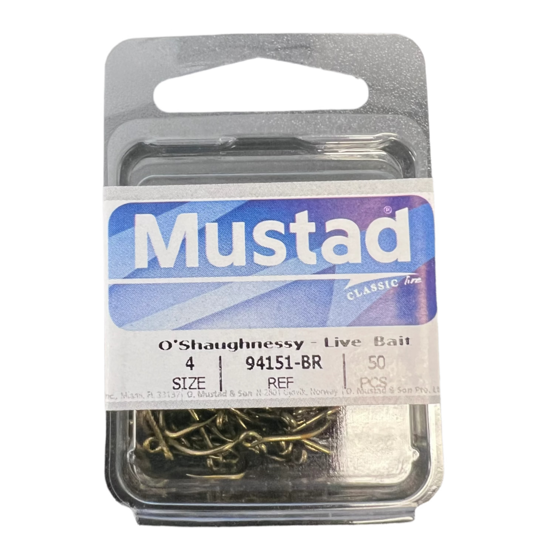 bulk mustad fishing hooks Mustad 3X O'Shaughnessy Live Bait Hooks 94151-BR 50 Pack Single Hooks – Tackle Express