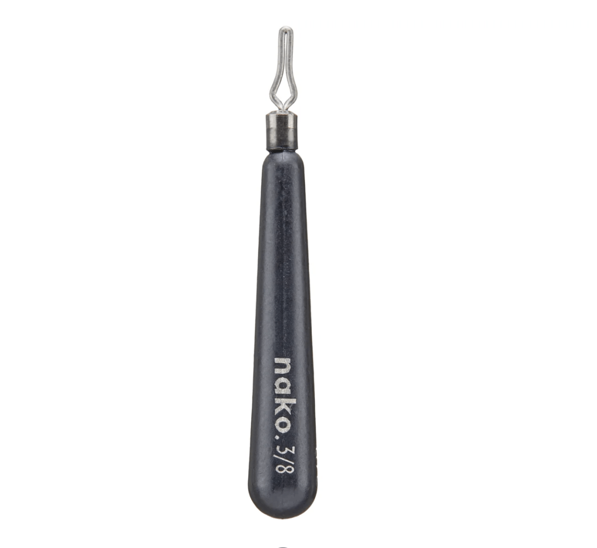 NakoNako Skinny Drop Shot Tungsten Weights - Tungsten WeightsBlack fishing lure with 'nako' branding on a white backgroundWDS1 - 8 - 5P