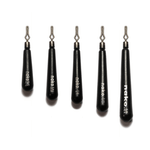 NakoNako Skinny Drop Shot Tungsten Weights - Tungsten WeightsFive black fishing sinkers with visible branding on a white backgroundWDS1 - 8 - 5P