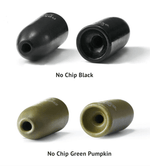 NakoNako Tungsten Worm Weights - Tungsten WeightsTwo black and two green pumpkin - colored fishing lure bodies on a white background.WWW1 - 16 - 5P - GP