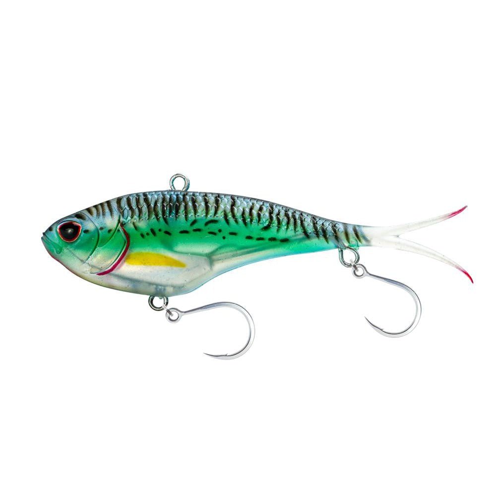 Nomad TackleNomad Tackle Vertrex Max Soft Vibe - Saltwater Soft PlasticsSilver Green MackerelVMAX130 - SGM