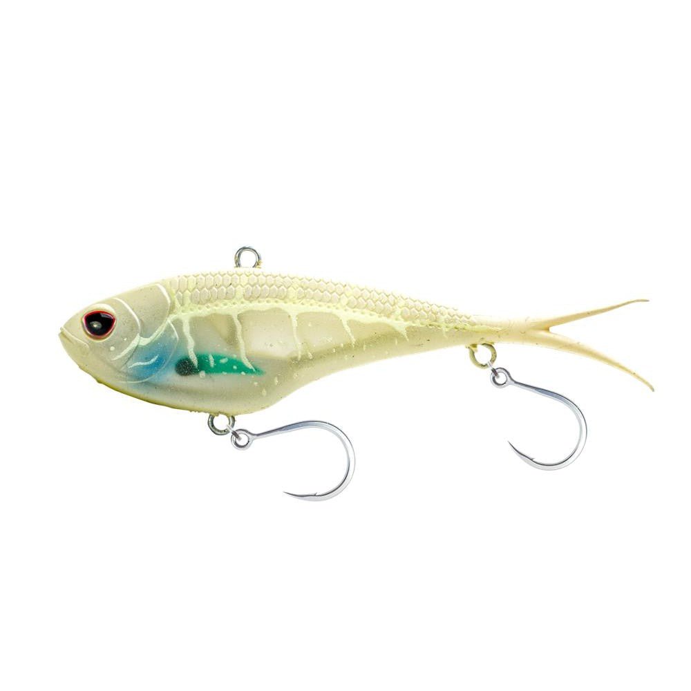 Nomad TackleNomad Tackle Vertrex Max Soft Vibe - Saltwater Soft PlasticsWhite GlowVMAX130 - WTG
