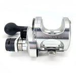 Fishing reel labeled 'Cavalla 5-II' on a white background