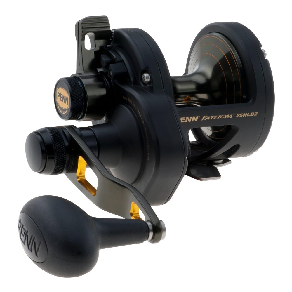 Penn Fathom Two Speed Conventional Reel - Original Black and Gold