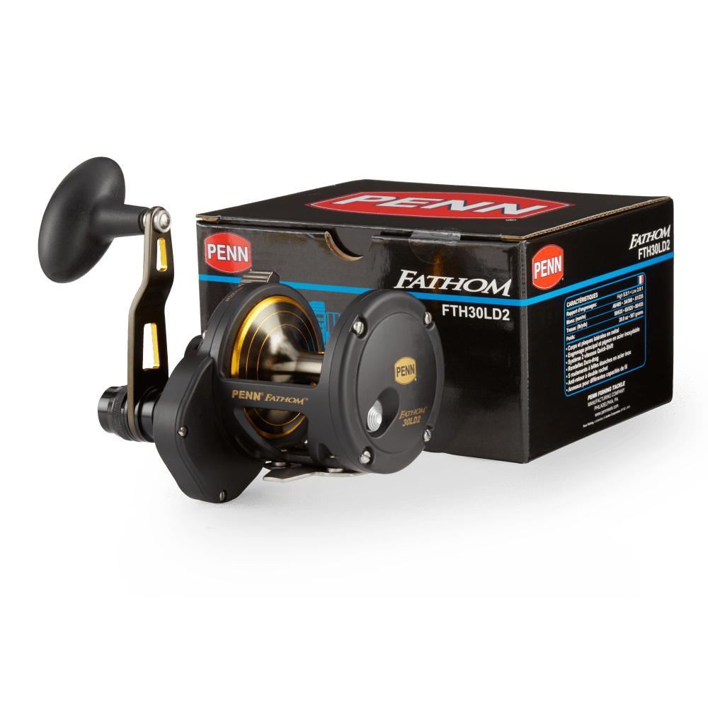 Penn Fathom Two Speed Conventional Reel - Original Black and Gold