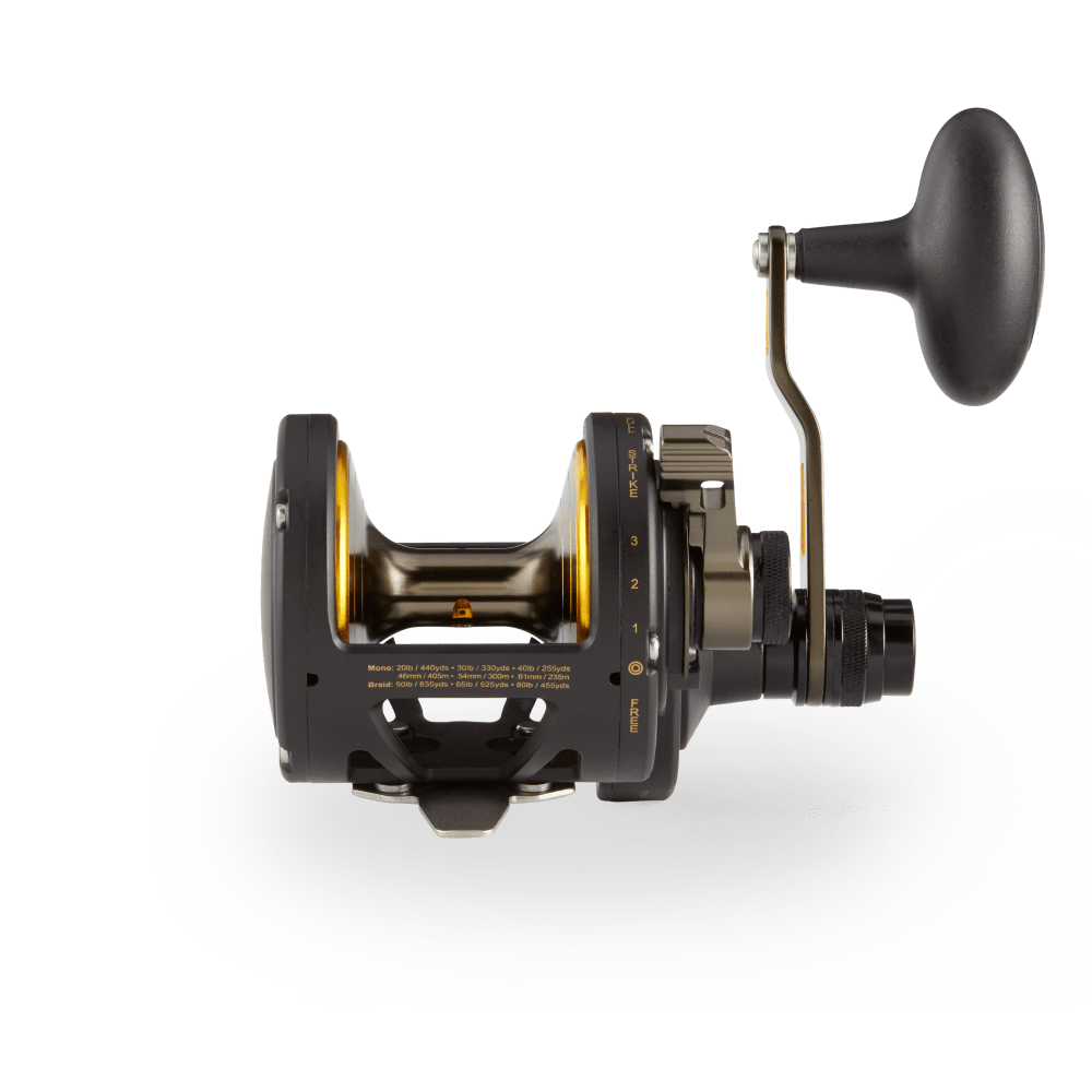 Penn Fathom Two Speed Conventional Reel - Original Black and Gold