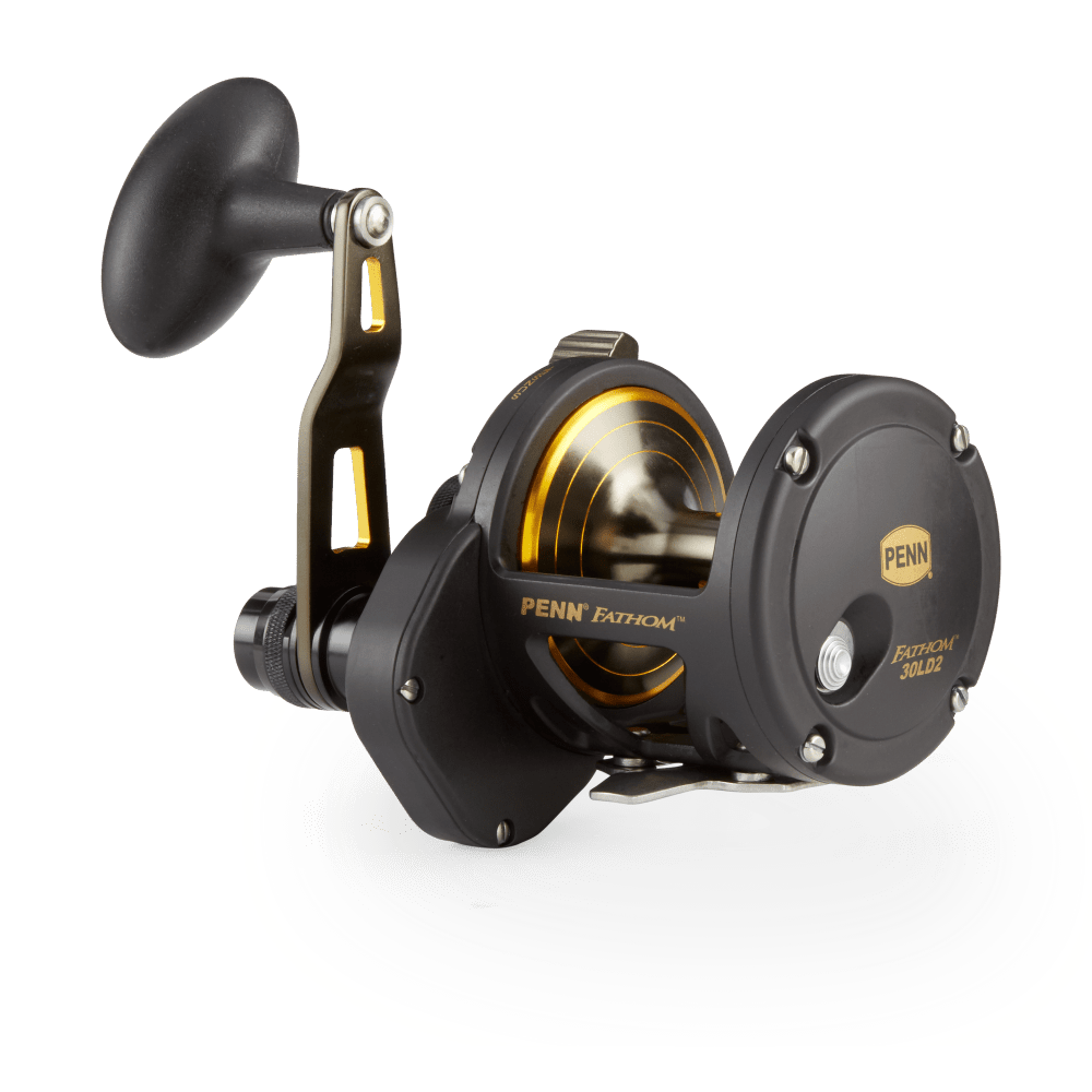 Penn Fathom Two Speed Conventional Reel - Original Black and Gold