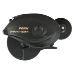 PennPenn Fathom 500 Low Profile Bait casting Reel - Casting ReelsBlack Penn Fathom fishing reel on a white backgroundFTH500LP