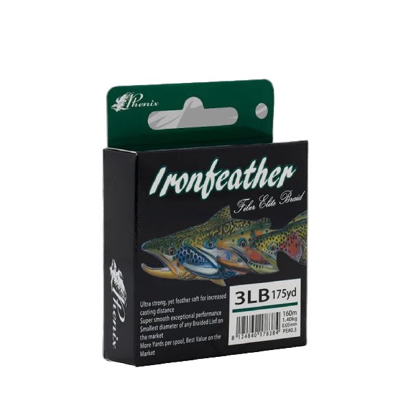 Phenix Ironfeather Fiber Elite Braided Line - 3lb 175yd Green