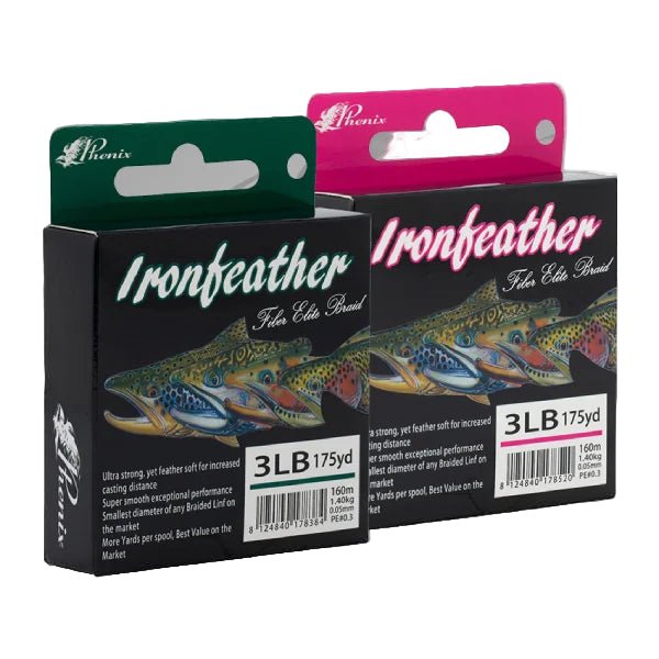 Phenix Ironfeather Fiber Elite Braided Line3lb 175yd Green