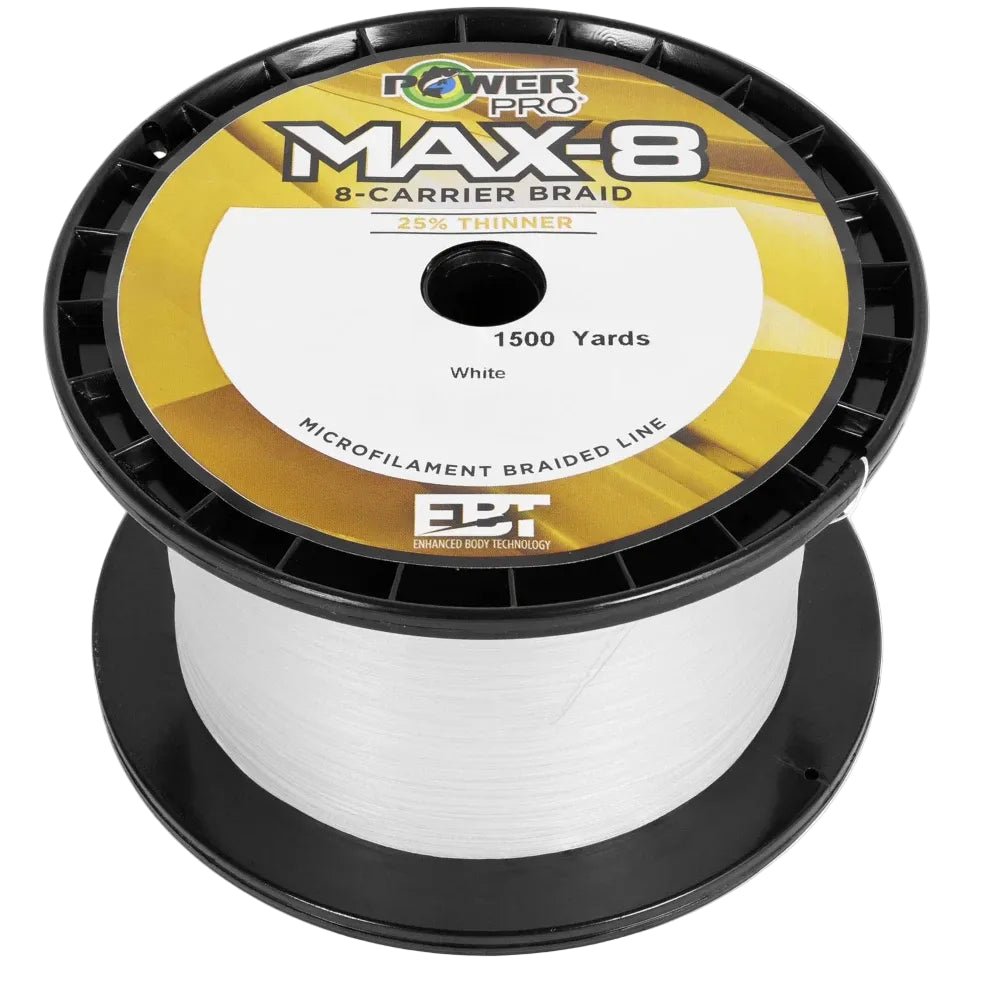Power Pro Max - 8 White Braided Line 1500 yards