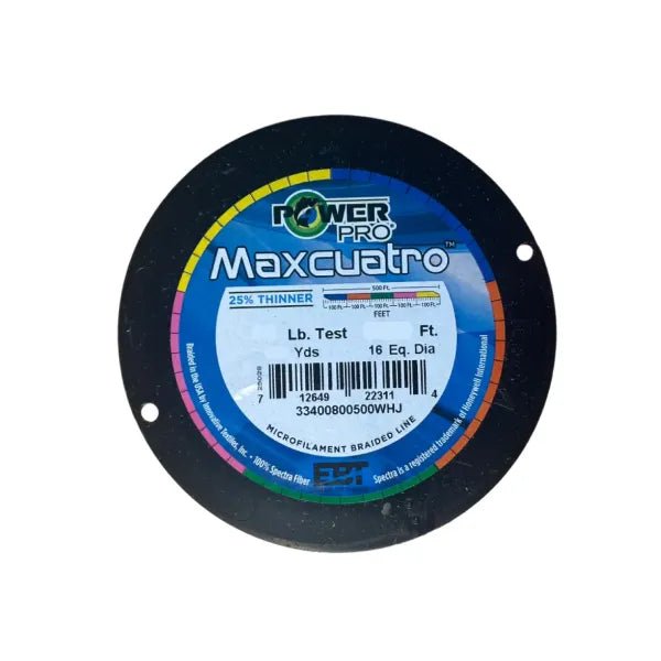 Power Pro Maxcuatro Braided Line Metered 100lb 500yd
