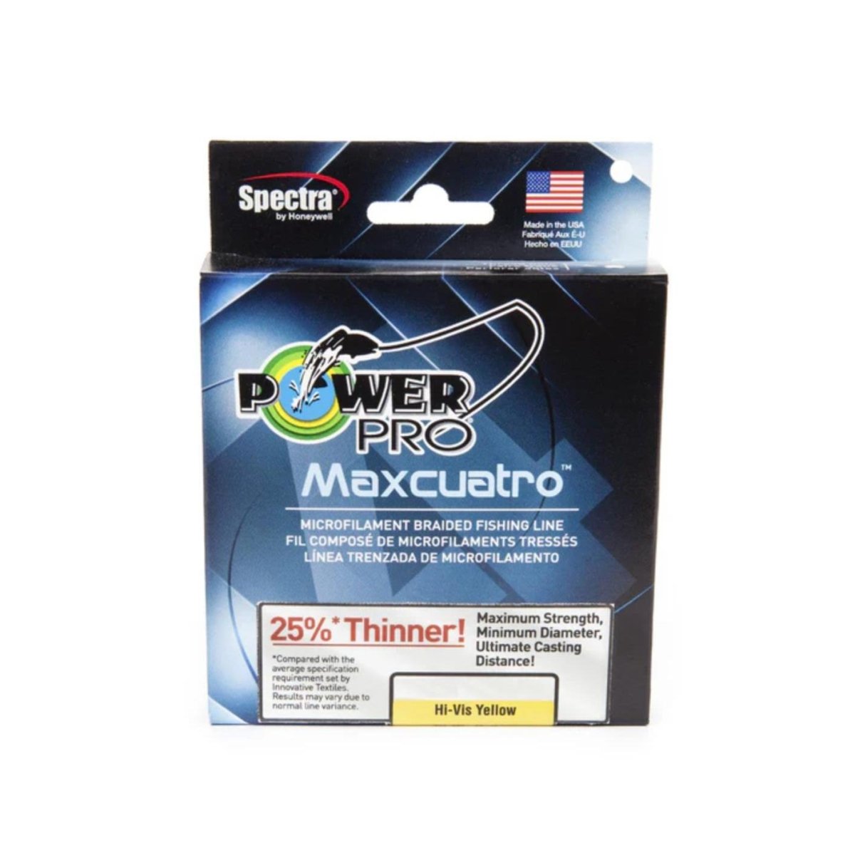Power Pro Maxcuatro 30lb 500 yd Hi-Vis Yellow Braided Line Power Pro Maxcuatro 30lb 500 yd Hi-Vis Yellow Braided Line