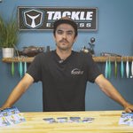 Logan from Tackle Express walks through the Owner live bait and circle hook lineup — Mutu, Flyliner, Gorilla, and Aki Twist — and how to match hook size to anchovies, sardines, and mackerel.